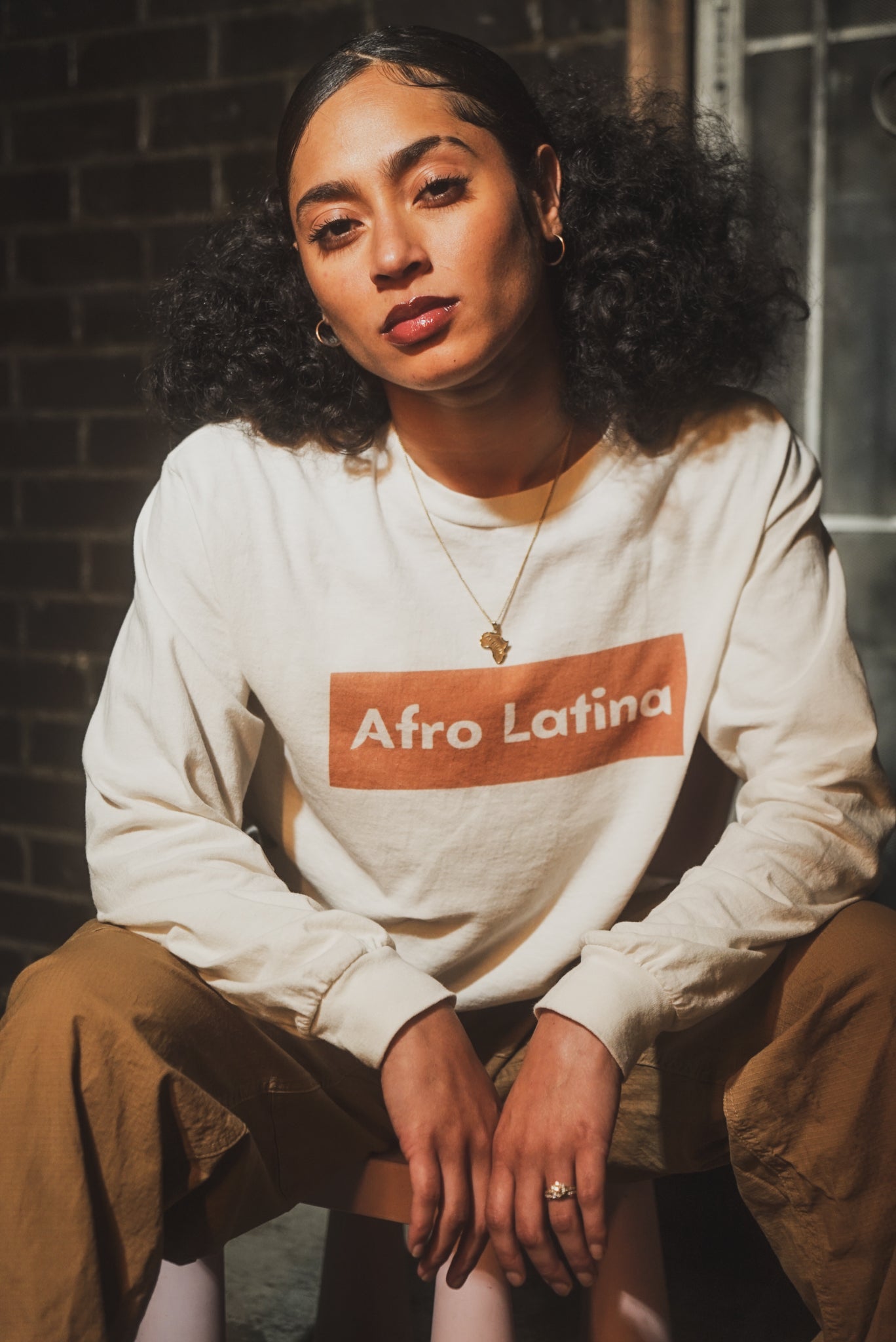 Afro Latina: Long Sleeved T-Shirt